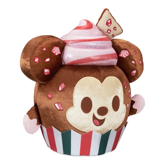 Disney Parks Munchlings Baked Treats Mickey Mouse Peppermint Bark Cupcake Plush - Picture 2 of 5